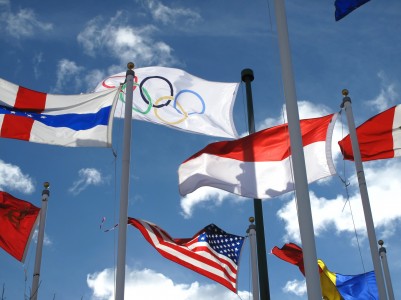 Track and Field History - Olympic flag